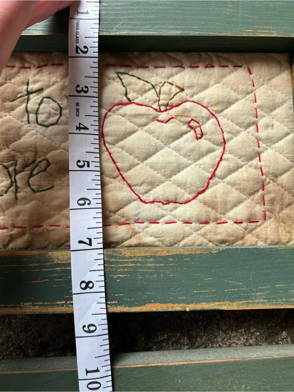 Vintage Rustic Country Apple Wooden Signs Home Decor Primitive (Lot of 2)